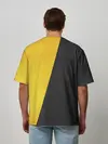 Мужская футболка оверсайз / Yellow and Black Emoji