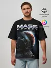 Мужская футболка оверсайз / Mass Effect