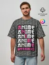 Мужская футболка оверсайз / Anime weeaboo
