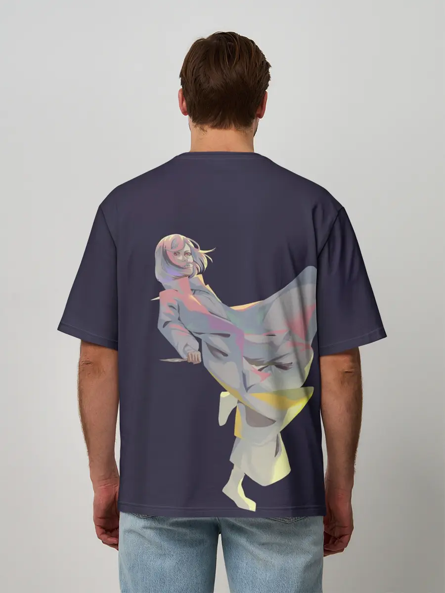 Мужская футболка оверсайз / Маньяк акудама