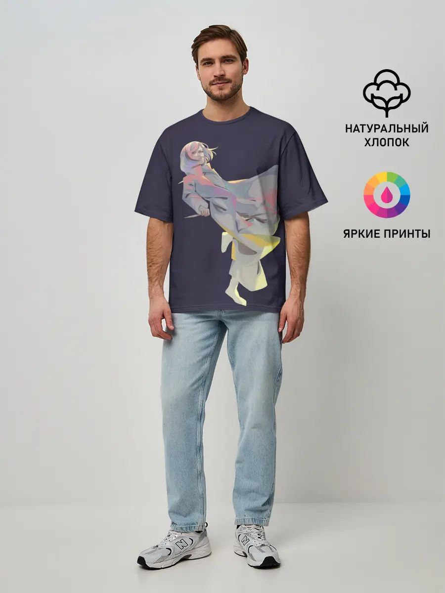 Мужская футболка оверсайз / Маньяк акудама