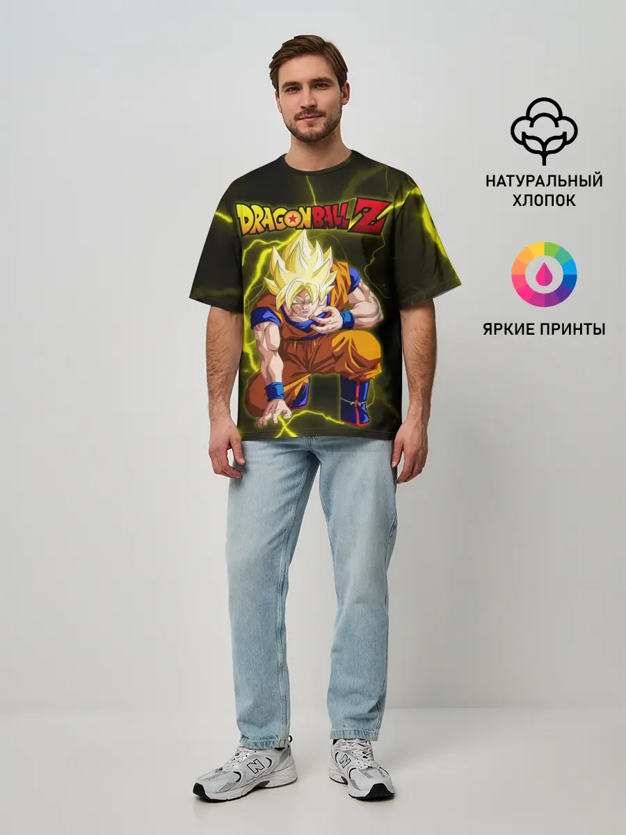Мужская футболка оверсайз / Dragon Ball