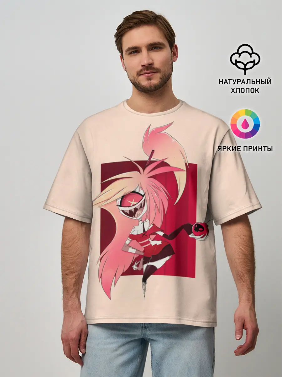 Мужская футболка оверсайз / Милаха Черри