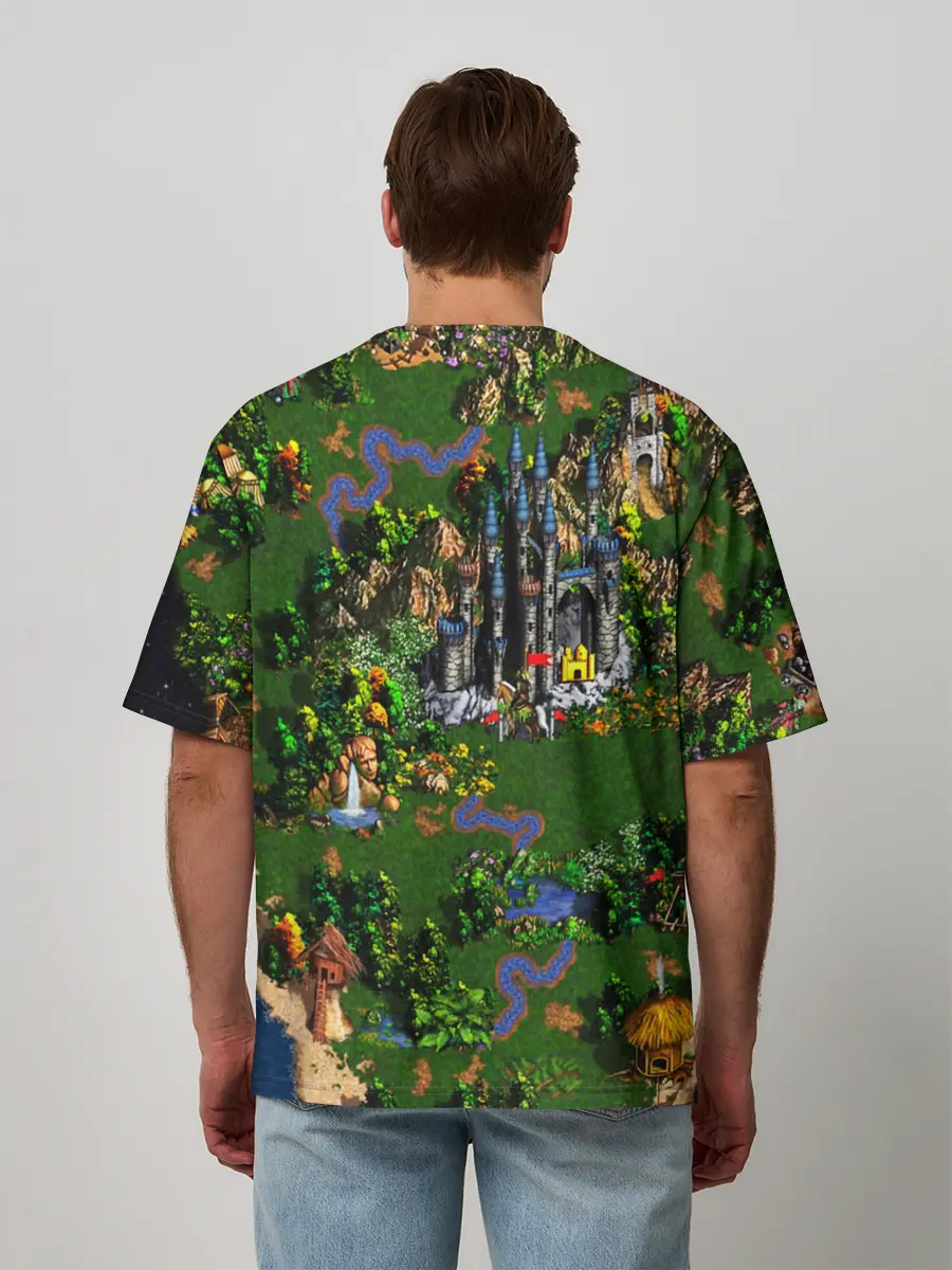 Мужская футболка оверсайз / Heroes of Might and Magic