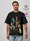 Мужская футболка оверсайз / КУЛЬТОВЫЕ АНИМЕ ГЕРОИ