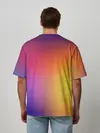 Мужская футболка оверсайз / Abstract gradient colors