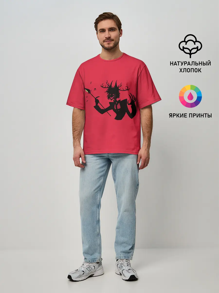 Мужская футболка оверсайз / Аластор