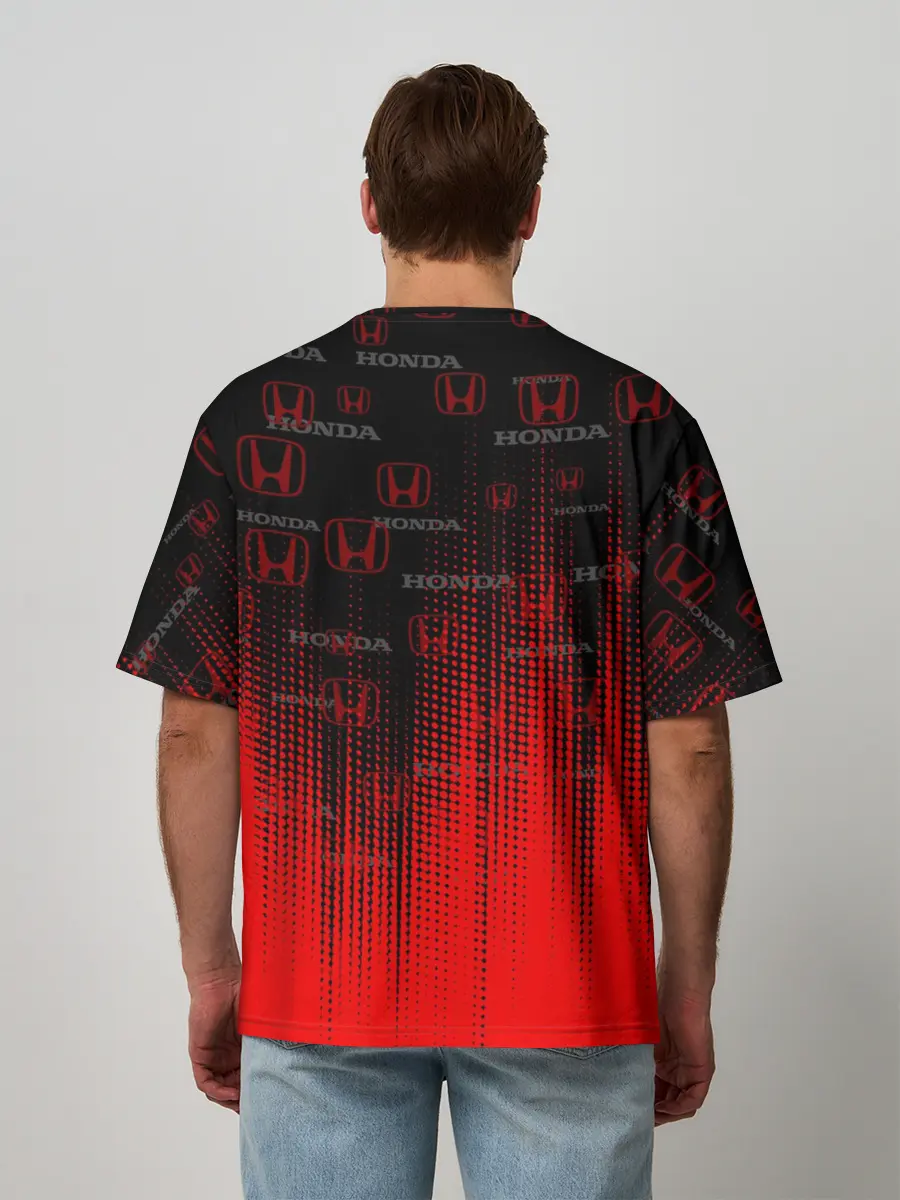 Мужская футболка оверсайз / HONDA