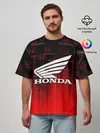 Мужская футболка оверсайз / HONDA