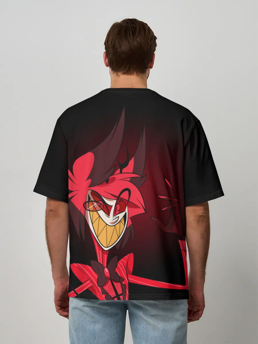 Мужская футболка оверсайз / ОТЕЛЬ ХАЗБИН АЛАСТОР