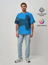 Мужская футболка оверсайз / ARSENAL SPORT BLUE
