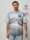 Мужская футболка оверсайз / BMW