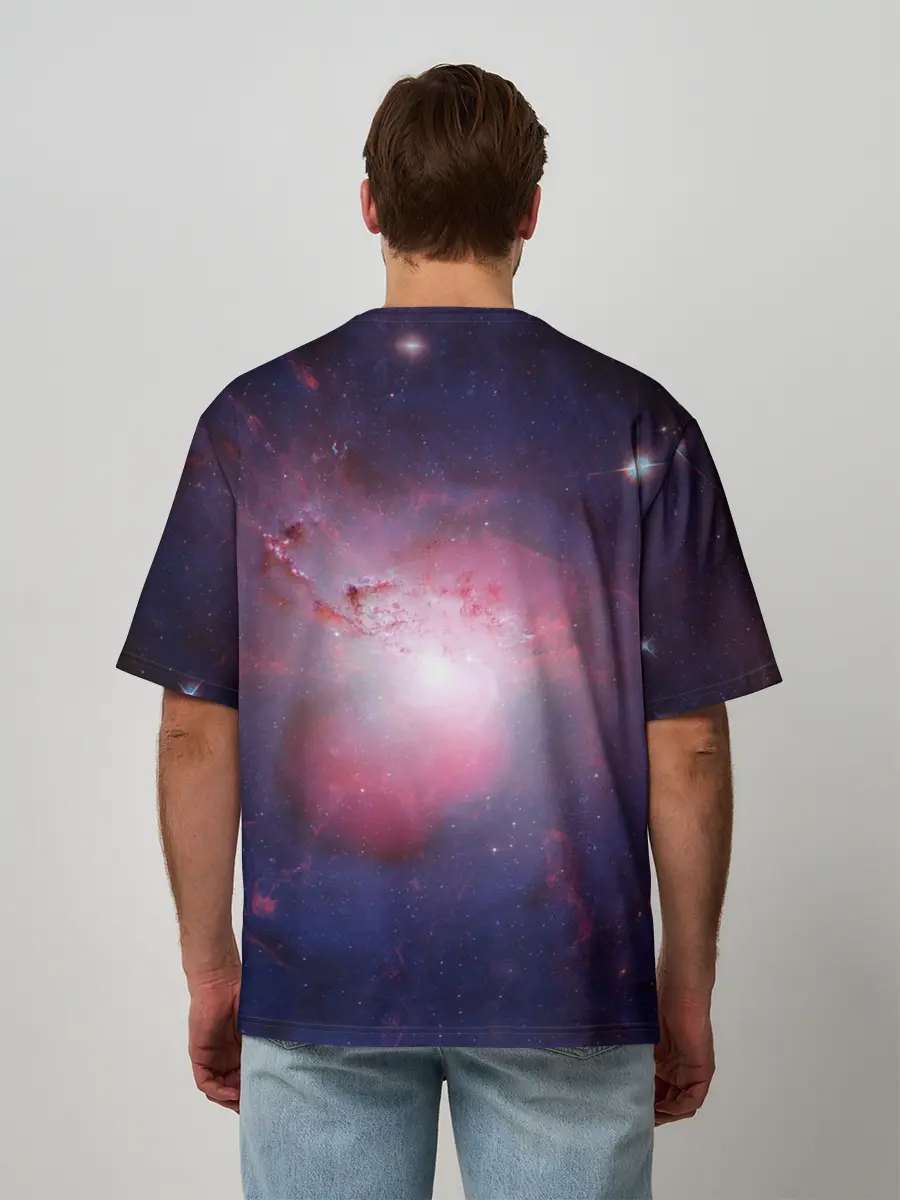 Мужская футболка оверсайз / Virgin Galactic космос