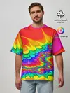Мужская футболка оверсайз / TIE-DYE