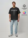 Мужская футболка оверсайз / TESLA