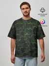 Мужская футболка оверсайз / OCTAGON зеленый
