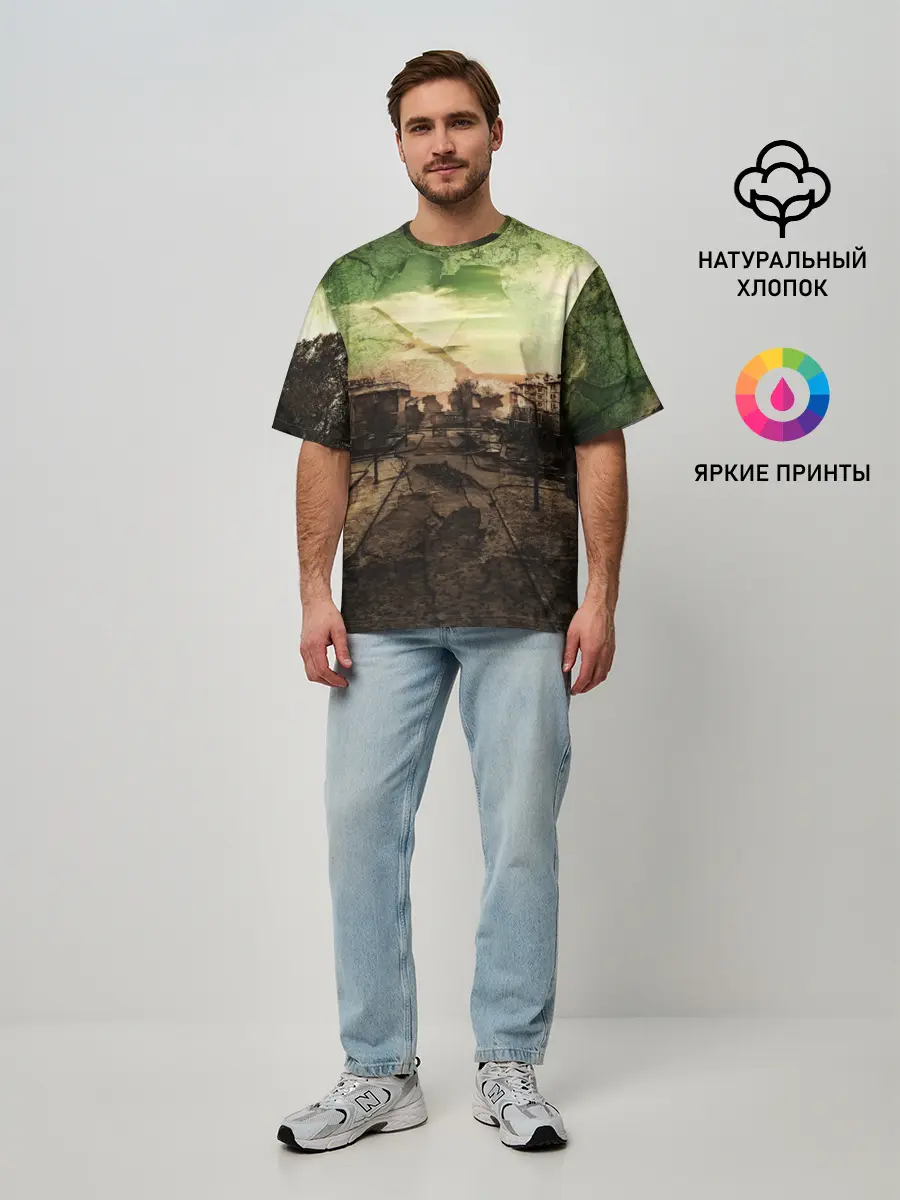 Мужская футболка оверсайз / STALKER