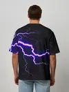 Мужская футболка оверсайз / УДАР МОЛНИИ