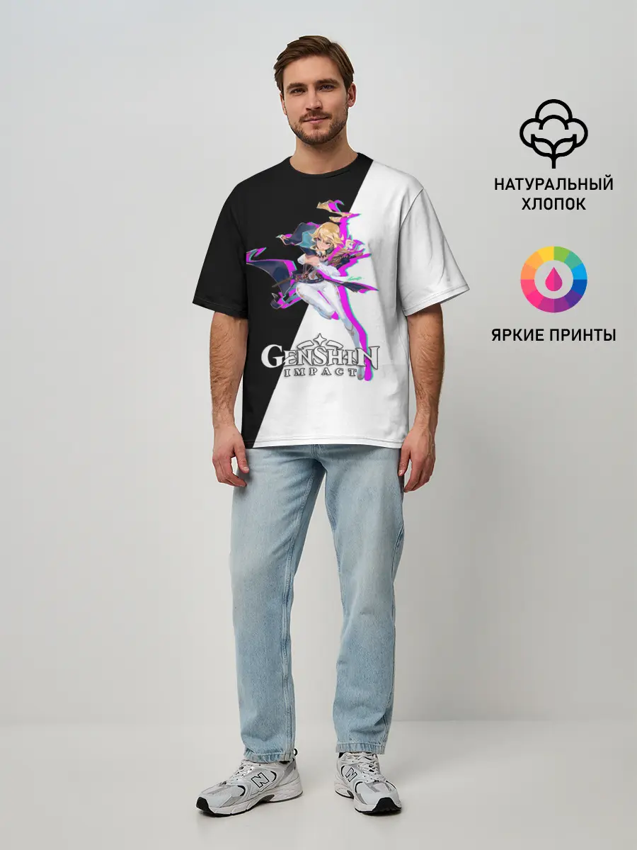 Мужская футболка оверсайз / GENSHIN IMPACT / JEAN
