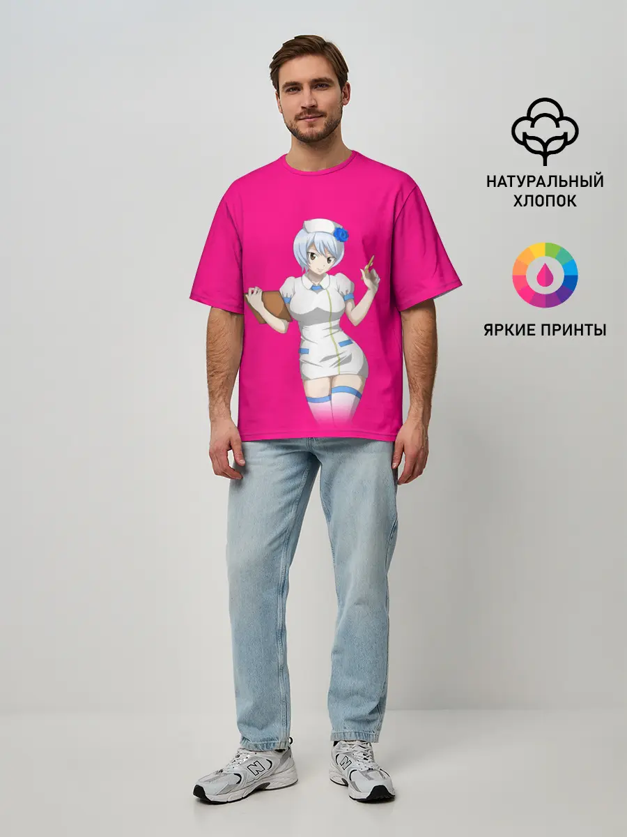 Мужская футболка оверсайз / Врач | Медсестра