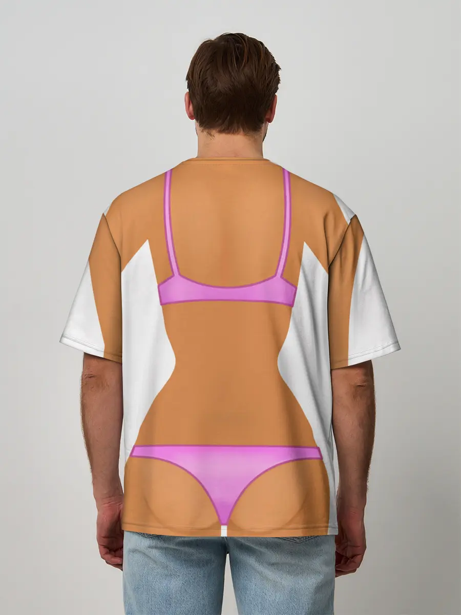 Мужская футболка оверсайз / Tanned body