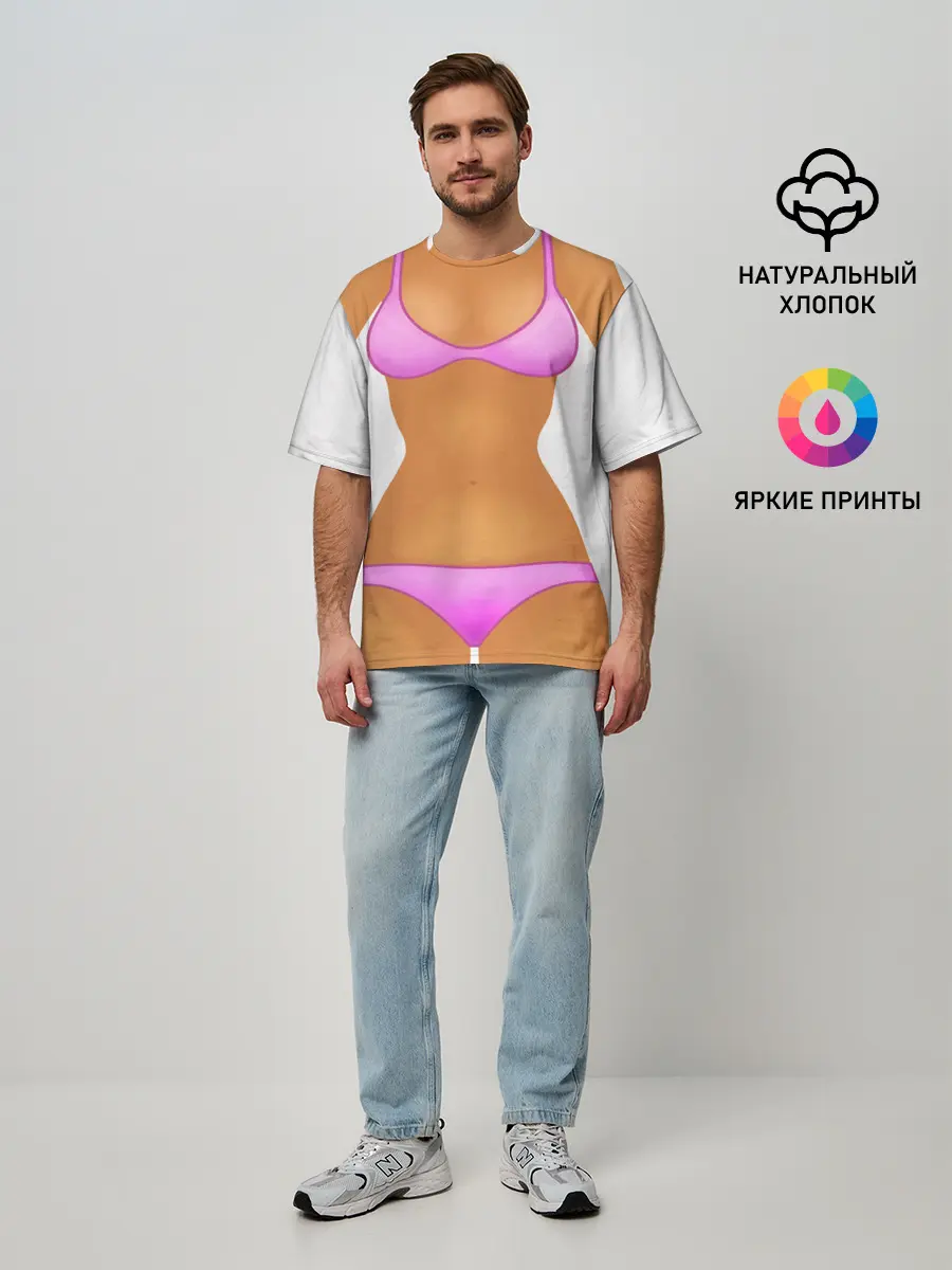 Мужская футболка оверсайз / Tanned body