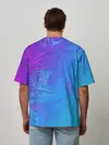 Мужская футболка оверсайз / BACKGROUND IN NEON