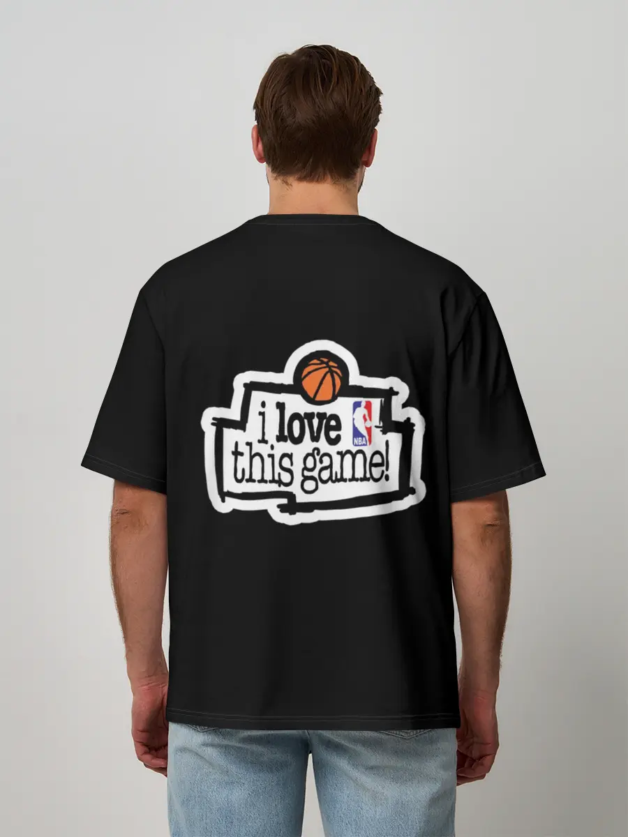 Мужская футболка оверсайз / NBA. I love this game