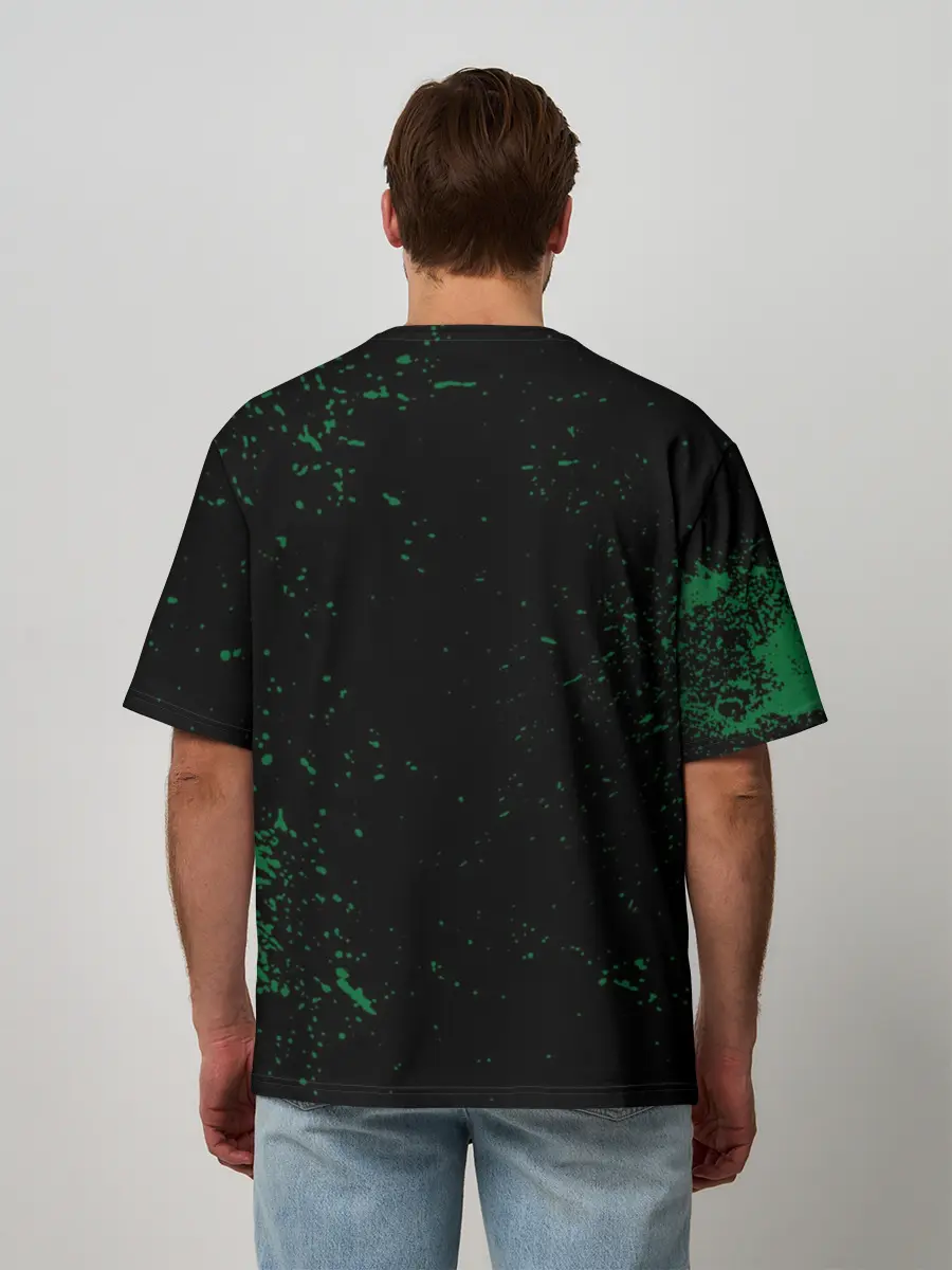 Мужская футболка оверсайз / Anteiku coffee sturbucks