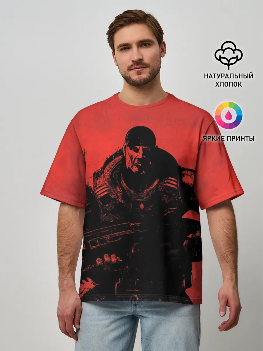 Мужская футболка оверсайз / Злой Маркус