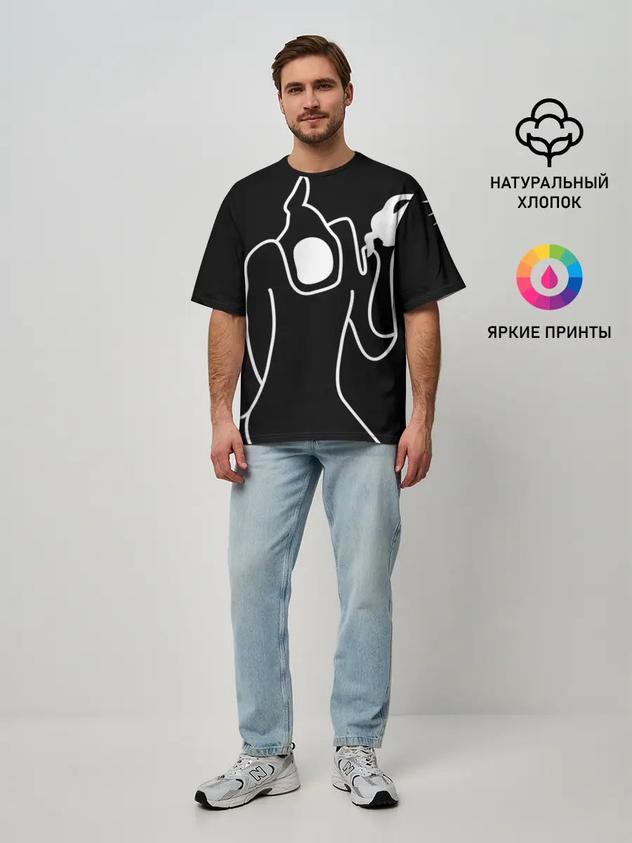 Мужская футболка оверсайз / Haunted Family