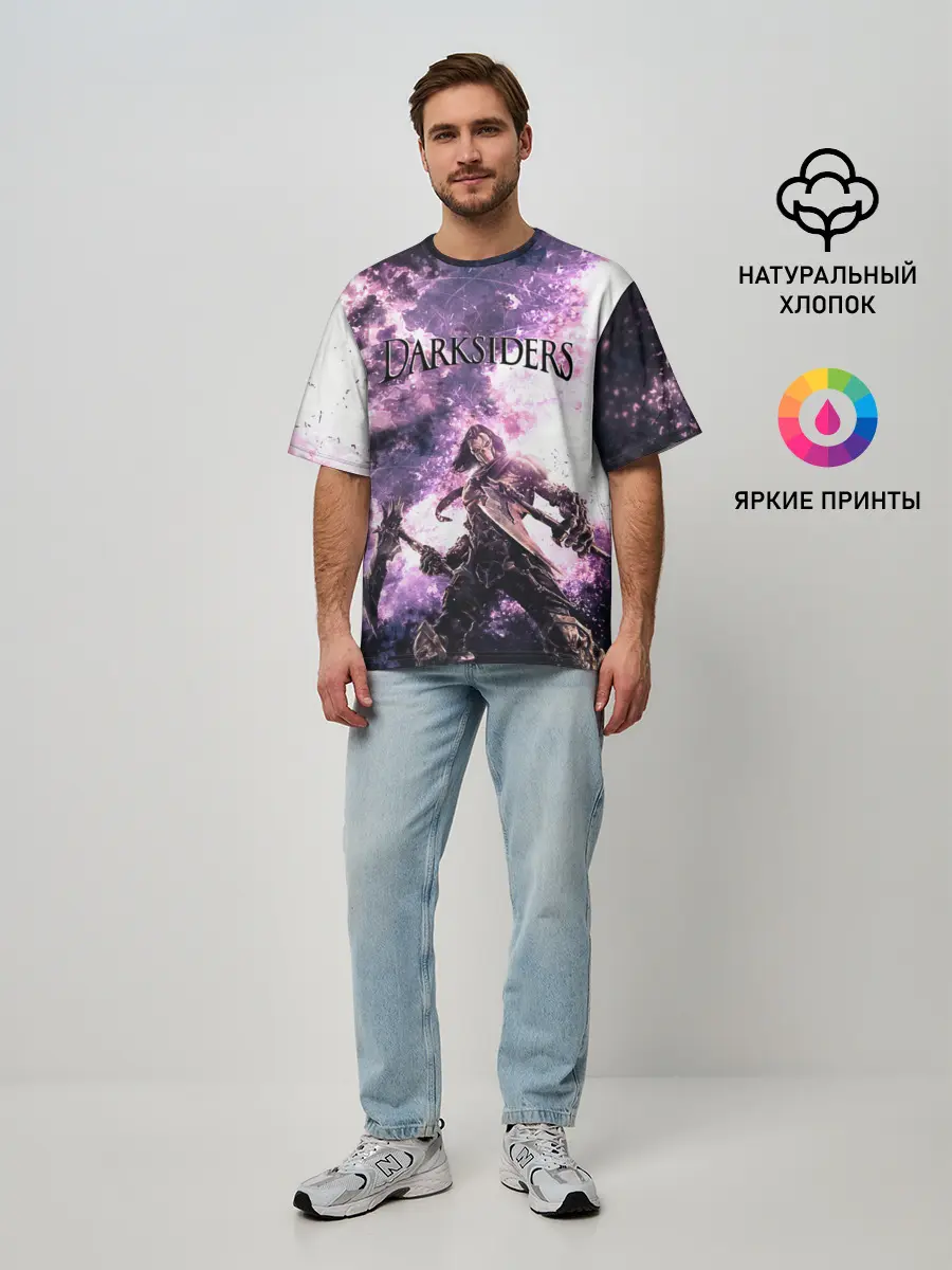 Мужская футболка оверсайз / Darksiders 2