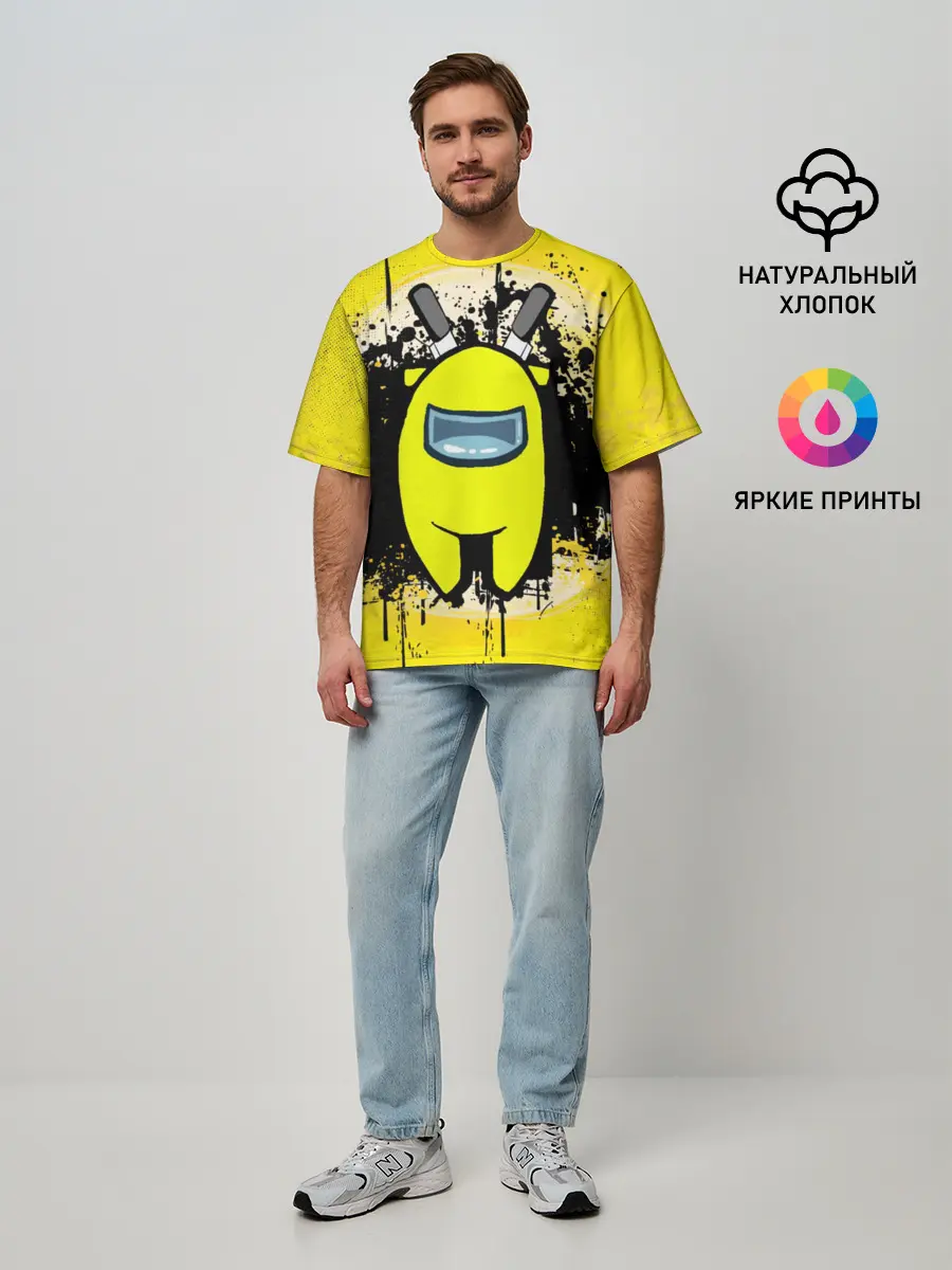 Мужская футболка оверсайз / Among Us