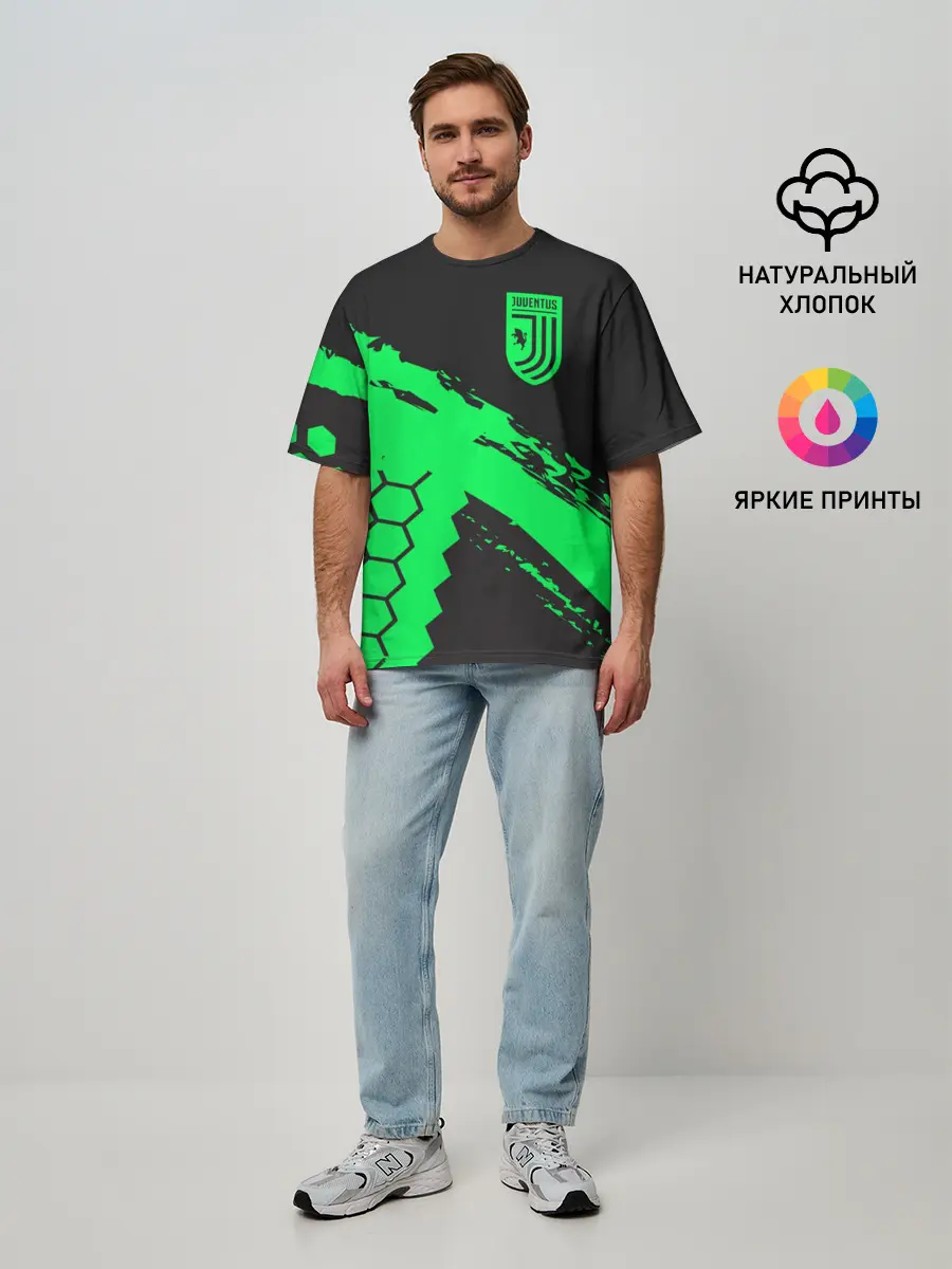 Мужская футболка оверсайз / Juventus