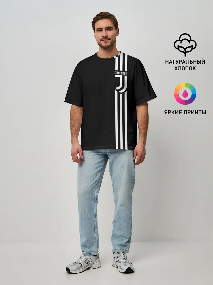 Мужская футболка оверсайз / JUVENTUS