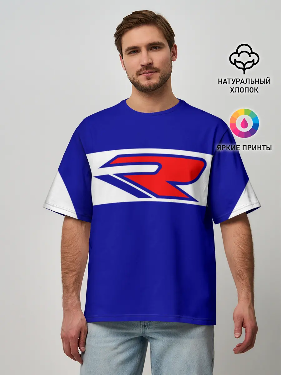 Мужская футболка оверсайз / SUZUKI MOTO SPROT | СУЗУКИ МОТО СПОРТ