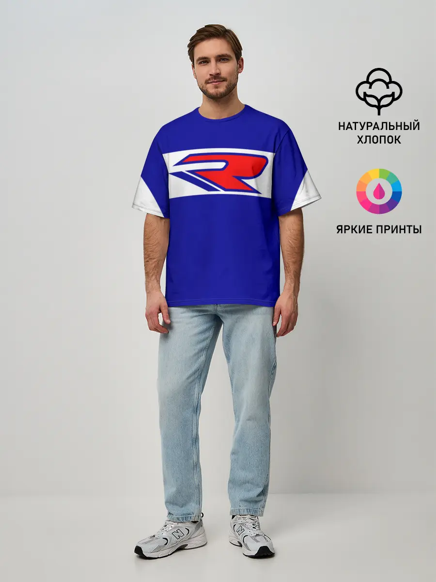 Мужская футболка оверсайз / SUZUKI MOTO SPROT | СУЗУКИ МОТО СПОРТ