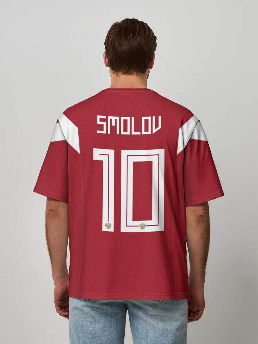 Мужская футболка оверсайз / Smolov WC 2018