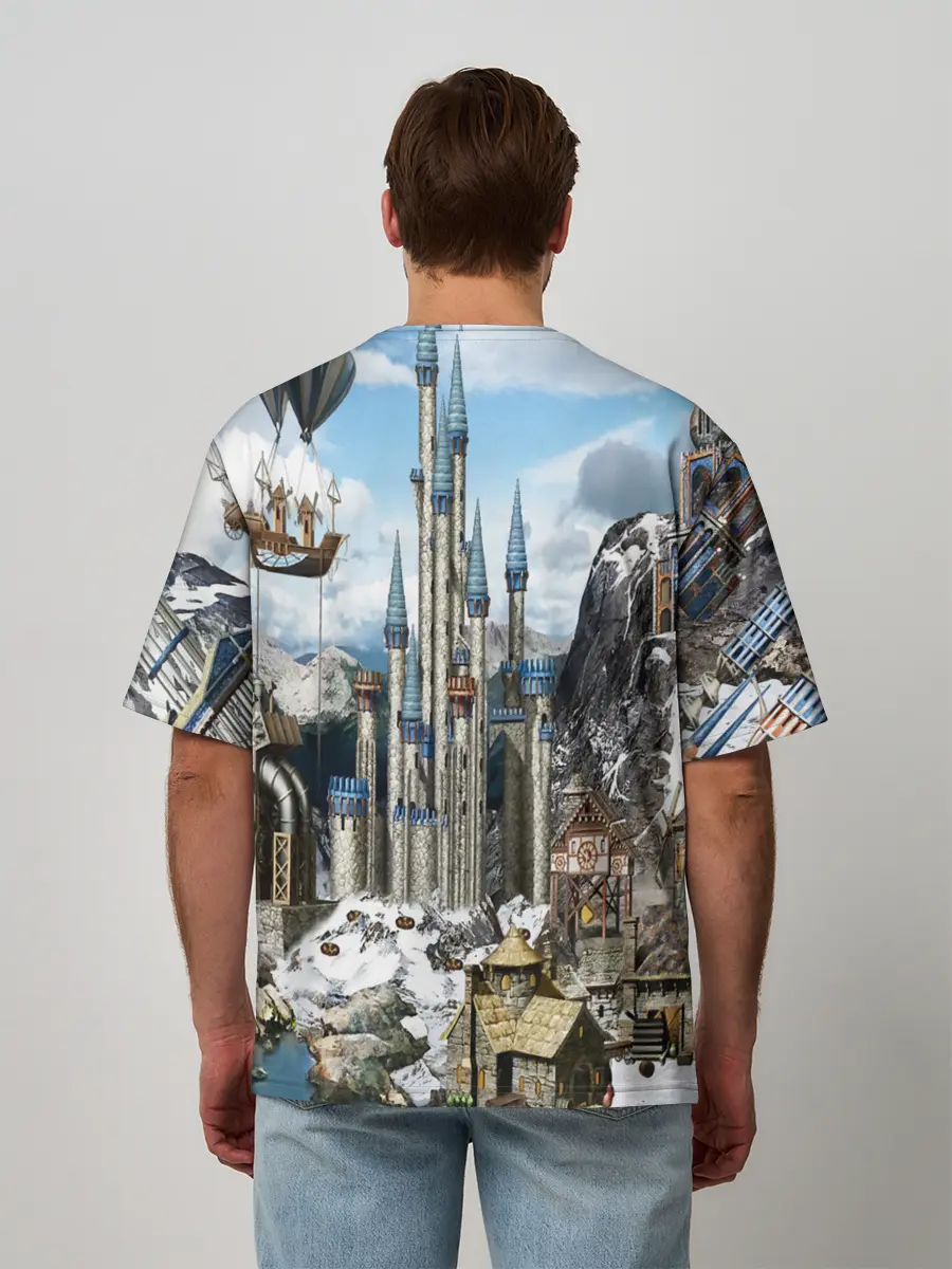 Мужская футболка оверсайз / HEROES