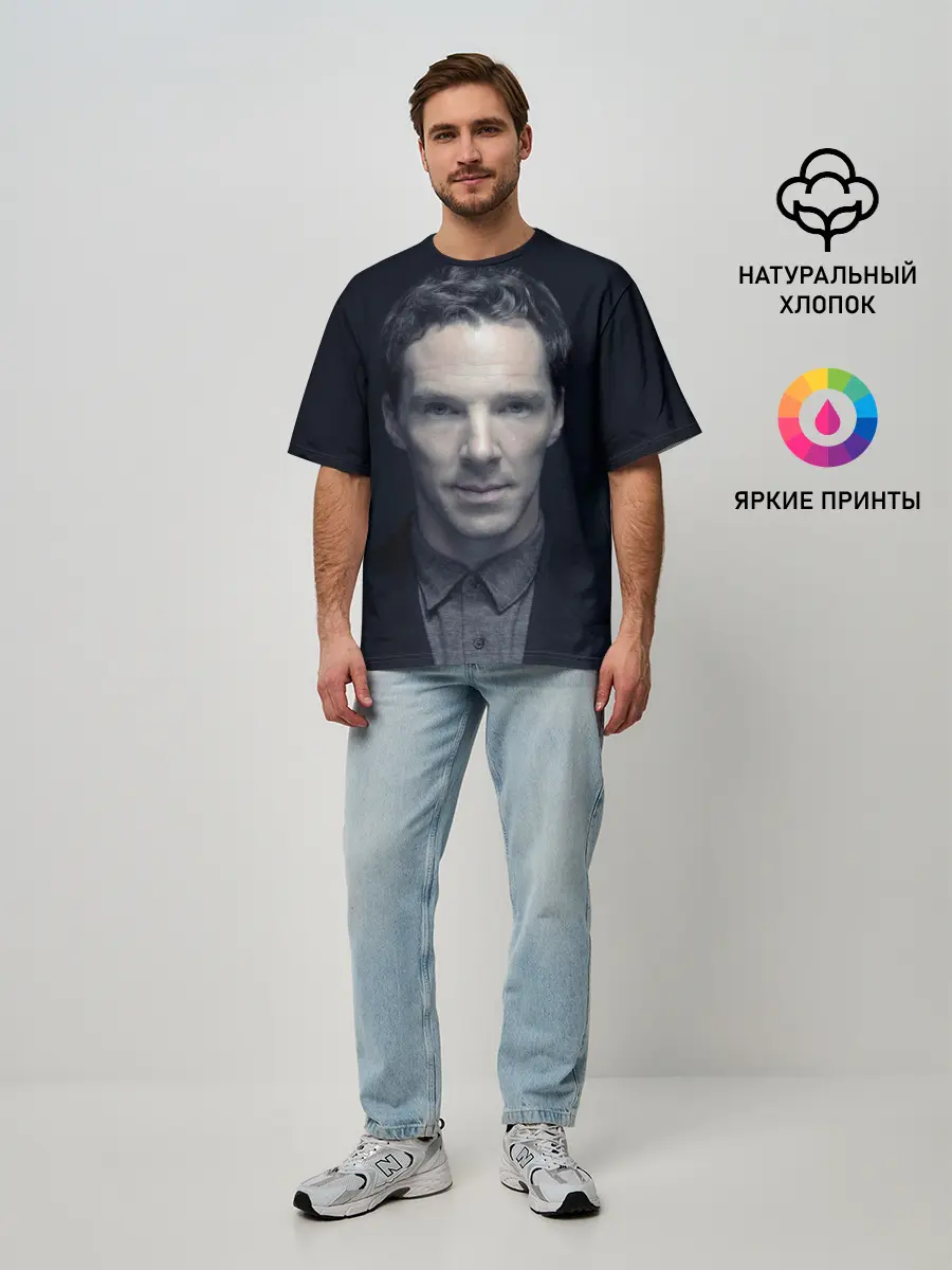 Мужская футболка оверсайз / Cumberbatch