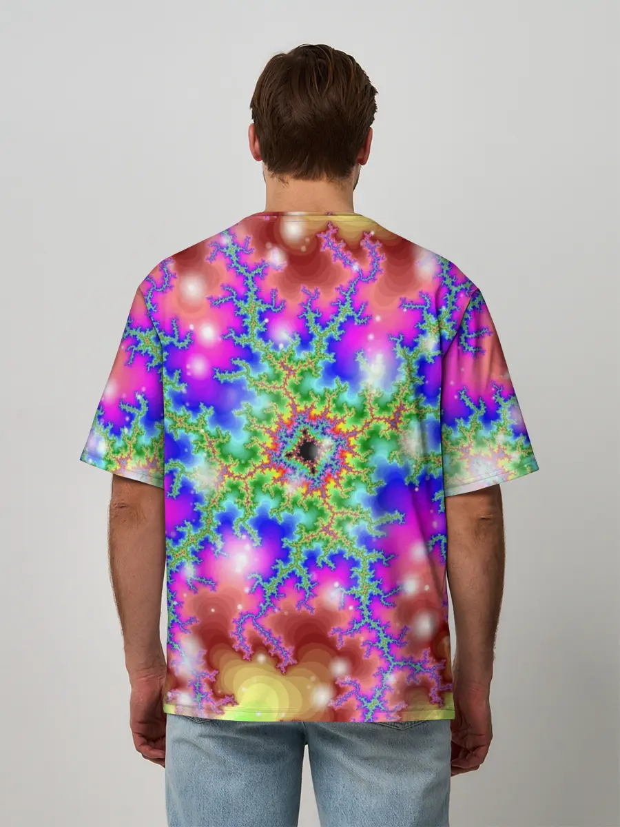 Мужская футболка оверсайз / Абстракция