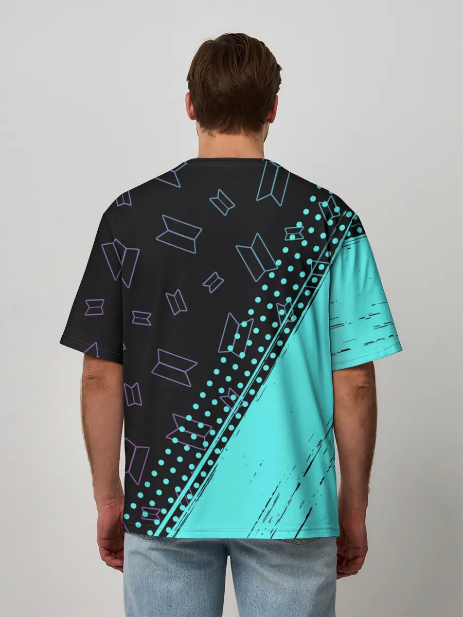 Мужская футболка оверсайз / BTS / БТС