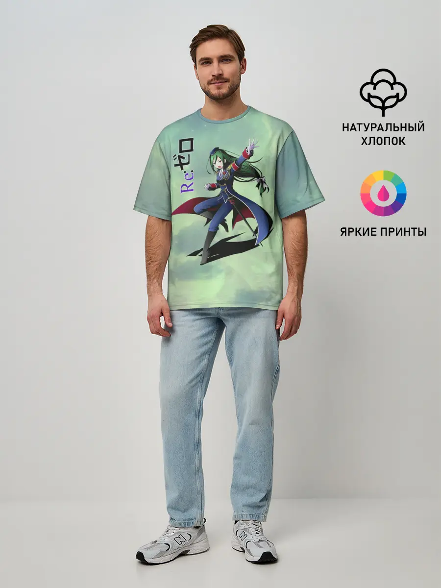 Мужская футболка оверсайз / Круш Карстен, Re: Zero