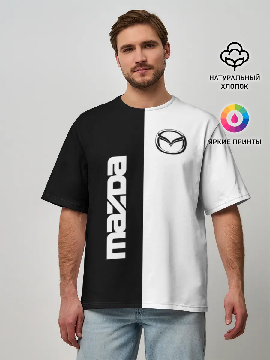 Мужская футболка оверсайз / Mazda