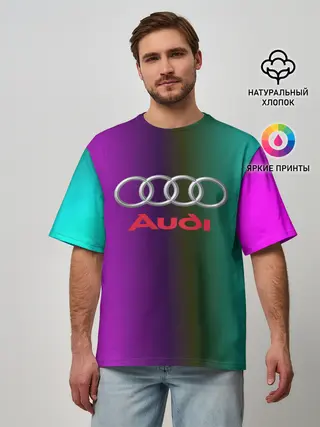 Мужская футболка оверсайз / audi