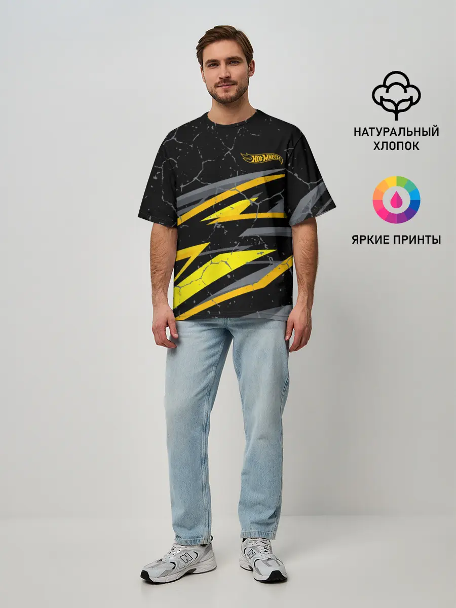 Мужская футболка оверсайз / Hot Wheels