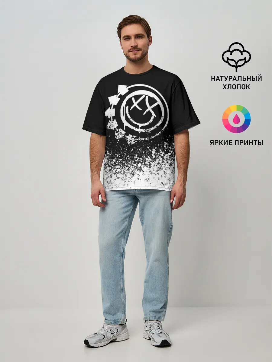 Мужская футболка оверсайз / Blink-182