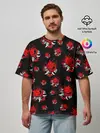 Мужская футболка оверсайз / SAMURAI 2077 PATTERN