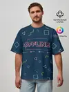 Мужская футболка оверсайз / OFFLINE