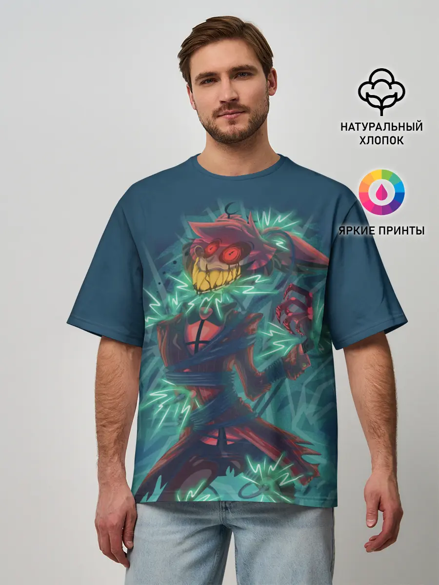 Мужская футболка оверсайз / Отель Хазбин